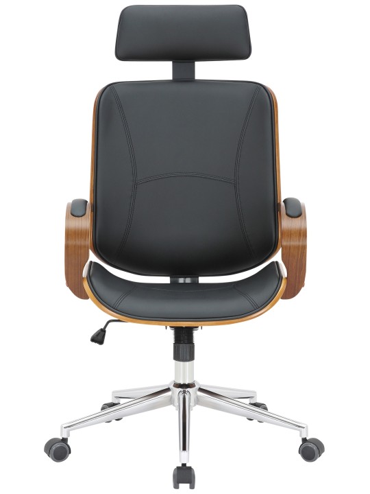 Scaun de birou Dayton, nuc/negru Scaun de birou Dayton, nuc/negru