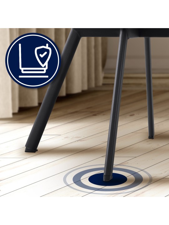 Scaun de sufragerie Jordi catifea, crem