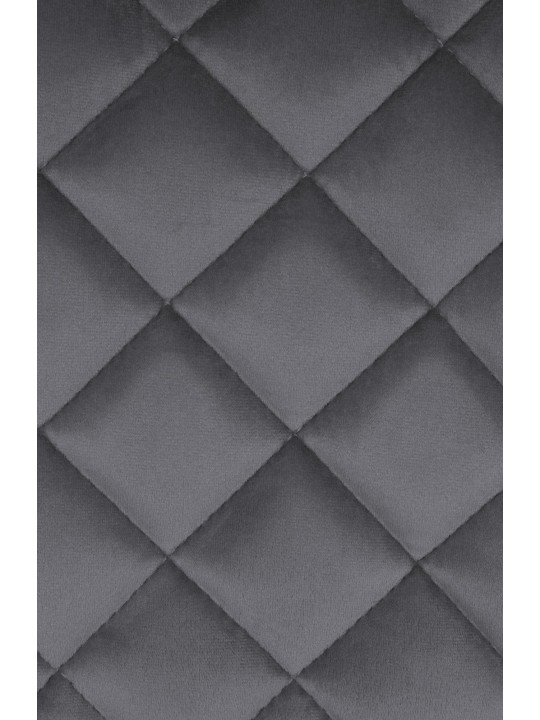 Scaun de bar Kasson catifea, gri închis