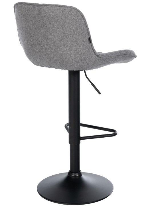 Scaun de bar Tesatura Kasson, gri închis