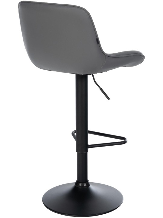 Scaun de bar Kasson imitatie piele, gri