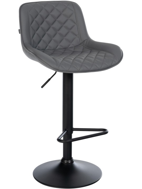 Scaun de bar Kasson imitatie piele, gri