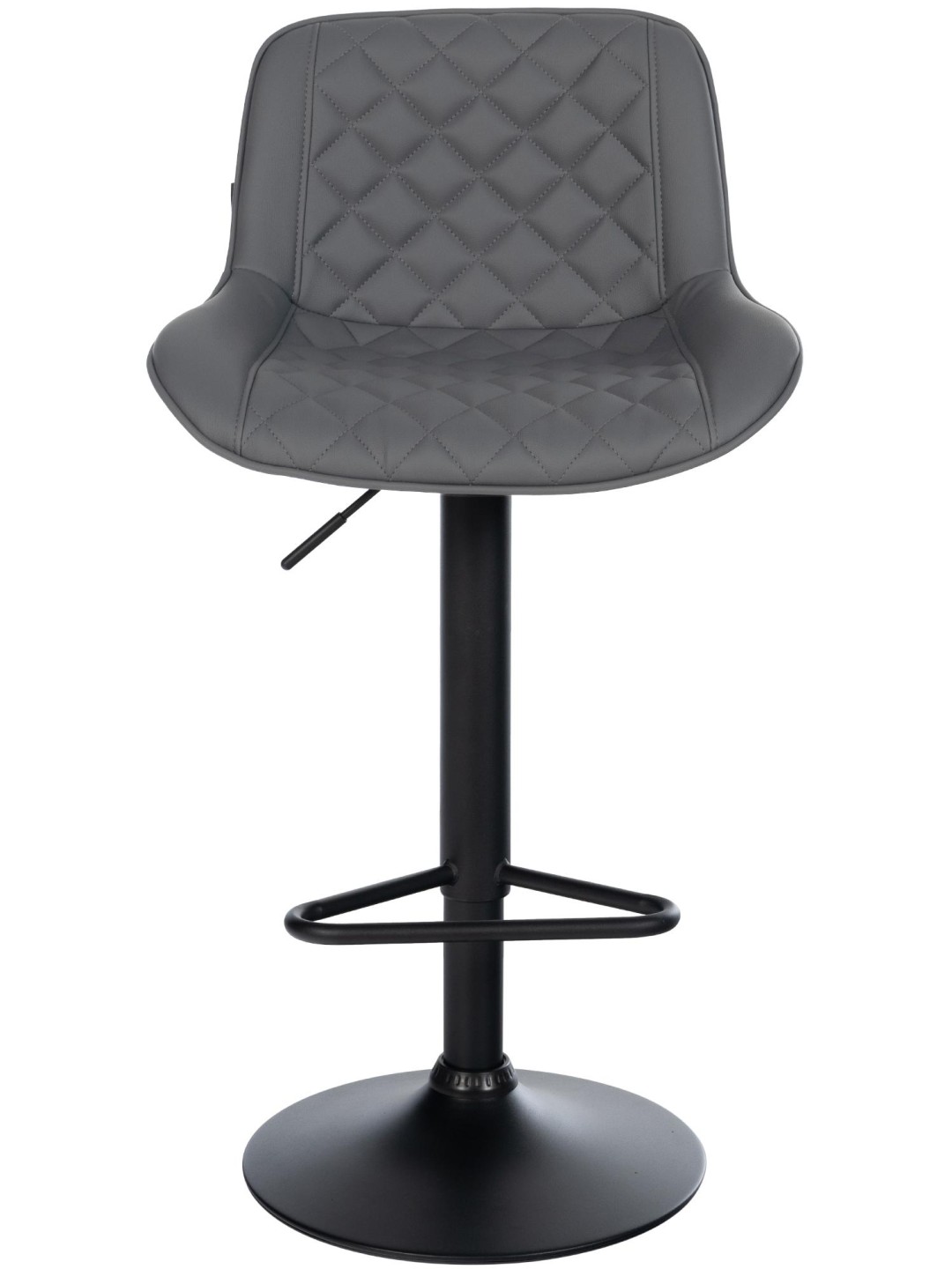 Scaun de bar Kasson imitatie piele, gri