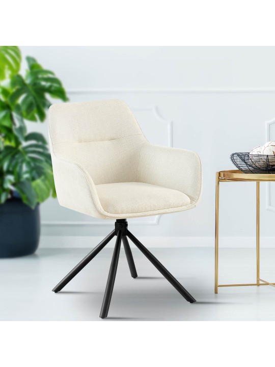 Set 2 scaune tipton stofa, crem Set 2 scaune tipton stofa, crem