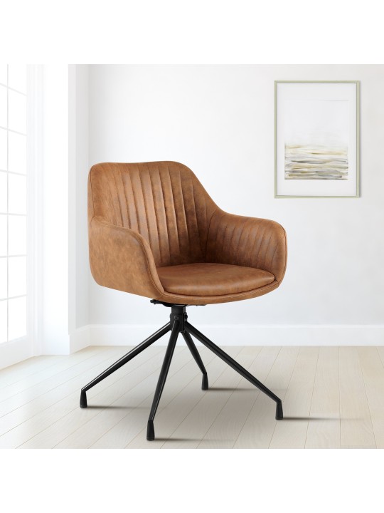 Set 2 scaune de sufragerie Welby Vintage, maro deschis Set 2 scaune de sufragerie Welby Vintage, maro deschis