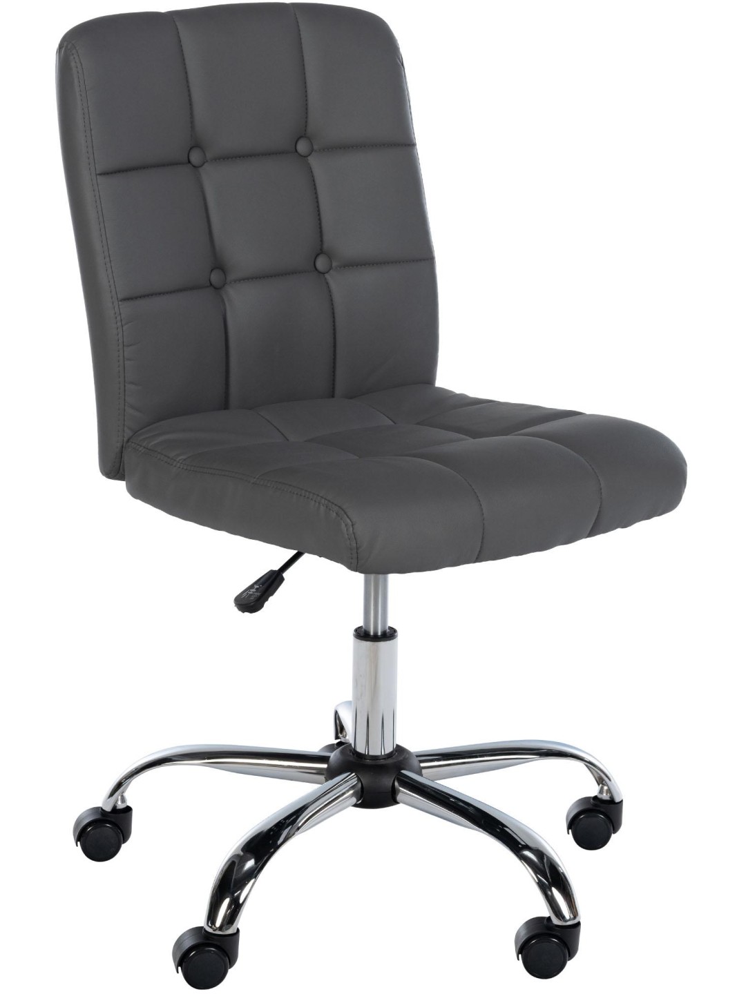 Scaun de lucru Trenton imitatie piele, gri