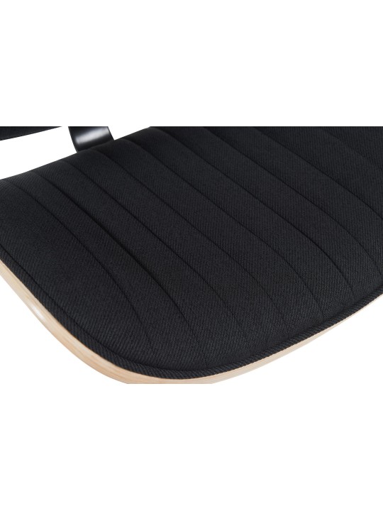 Set 2 scaune de bar Clawson stofa crom, natural/negru Set 2 scaune de bar Clawson stofa crom, natural/negru