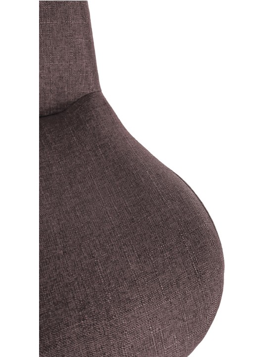 Set 2 taburete de bar stofa Solon, maro închis