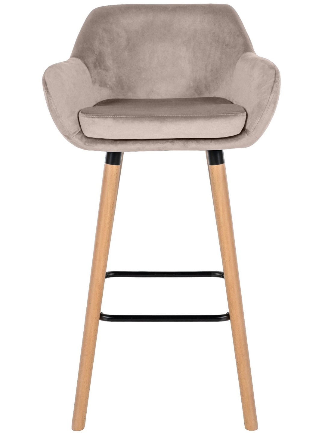 Scaun de bar Grant catifea, crem