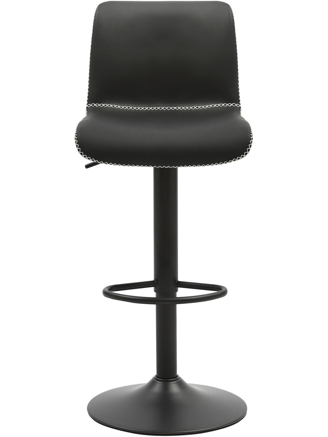 Scaun de bar Henchy imitatie piele, negru