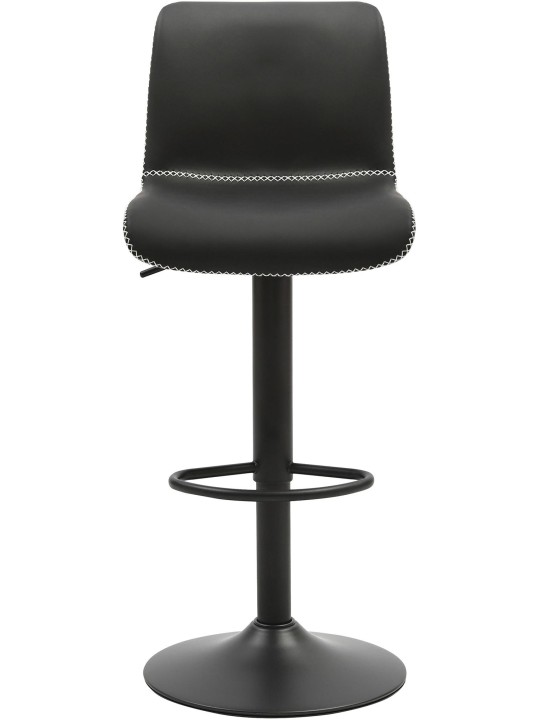 Scaun de bar Henchy imitatie piele, negru