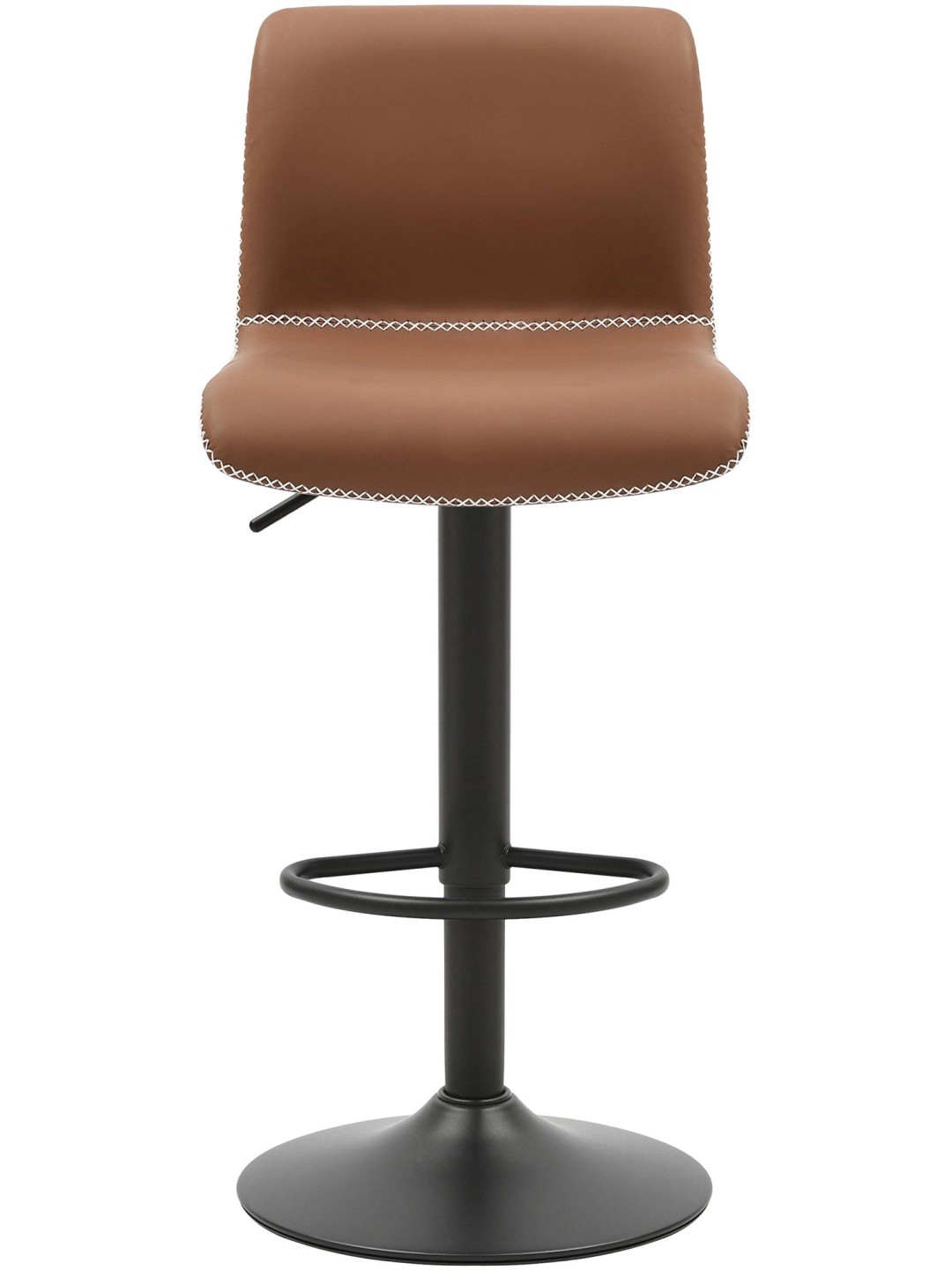 Scaun de bar Henchy imitatie piele, maro