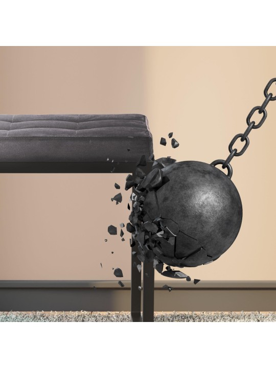 Banca Barci B Velvet, gri închis