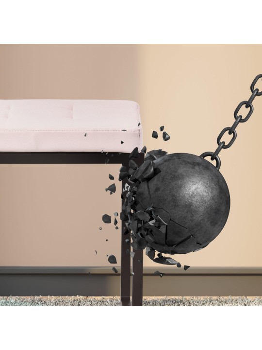 Bancă imitație piele Barci B, crem Bancă imitație piele Barci B, crem