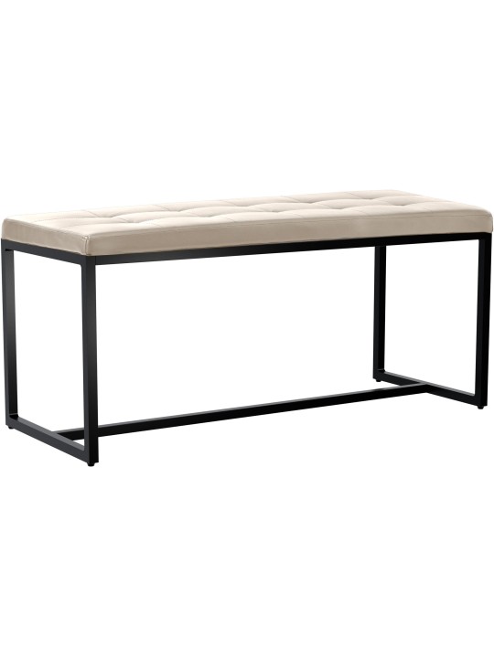 Bancă imitație piele Barci B, crem Bancă imitație piele Barci B, crem