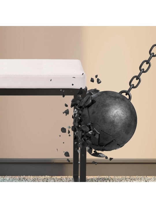 Bancă imitație piele Barci B, alb Bancă imitație piele Barci B, alb