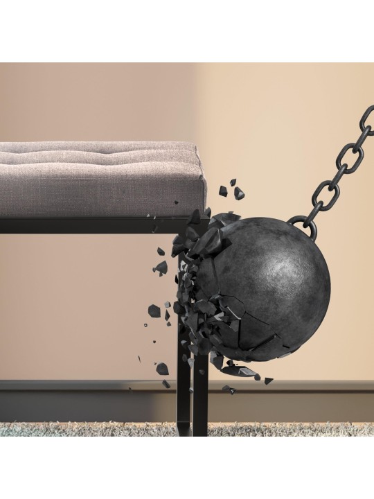 Bancheta Barci B stofa, gri închis Bancheta Barci B stofa, gri închis