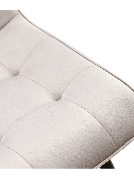 Set 2 scaune de sufragerie catifea Gifford, gri