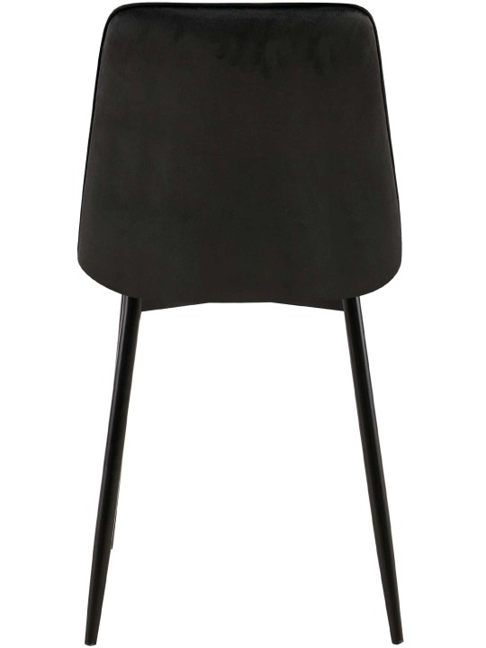 Set 2 scaune de sufragerie catifea Gifford, negru