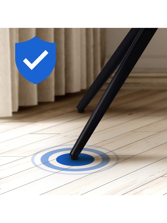 Set 2 scaune de sufragerie din material Merna, gri închis Set 2 scaune de sufragerie din material Merna, gri închis