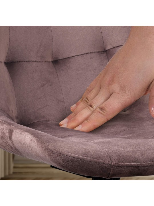 Set 2 scaune din catifea Merna, maro