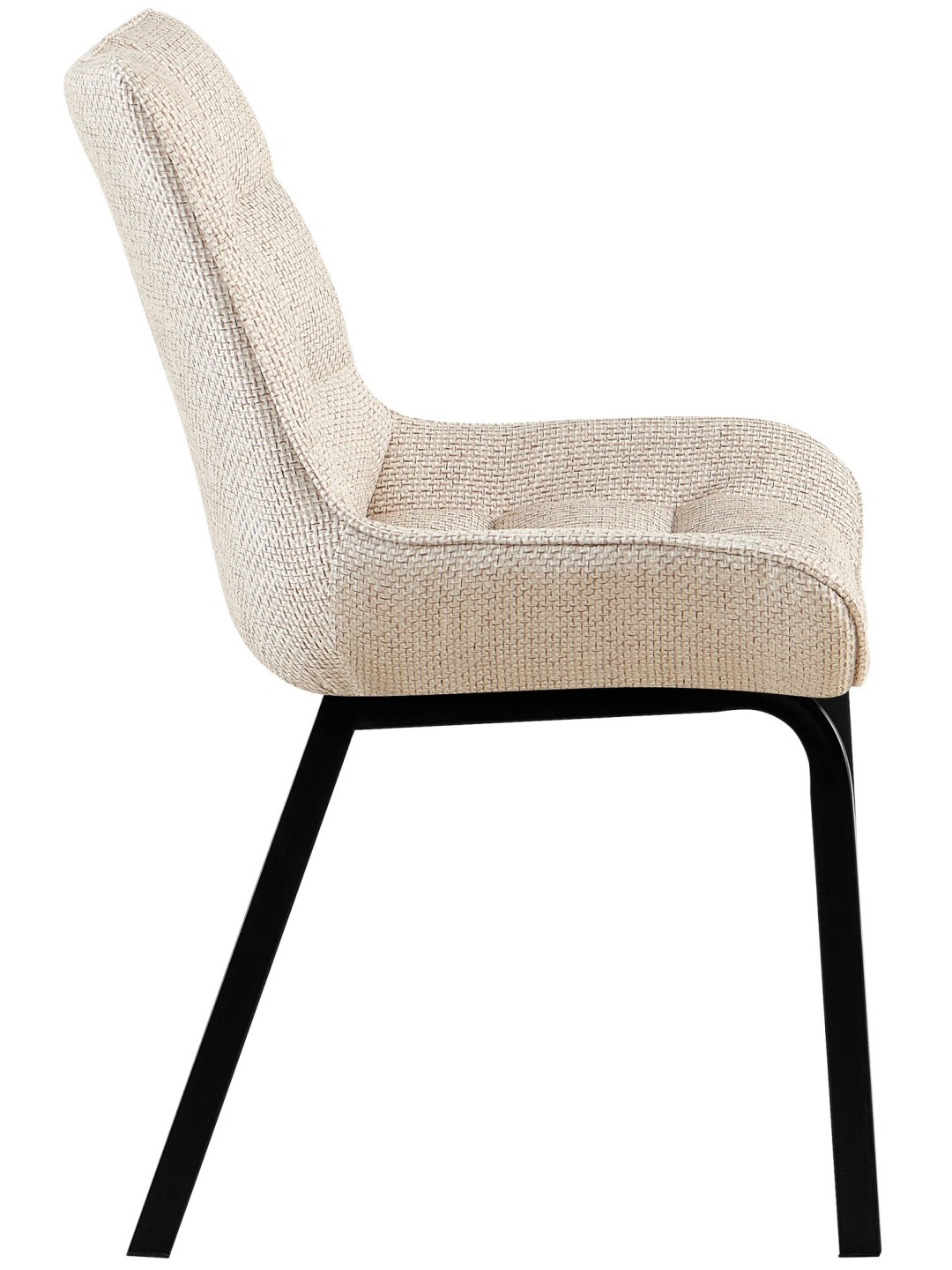 Set 2 scaune Saranda stofa, fildeș