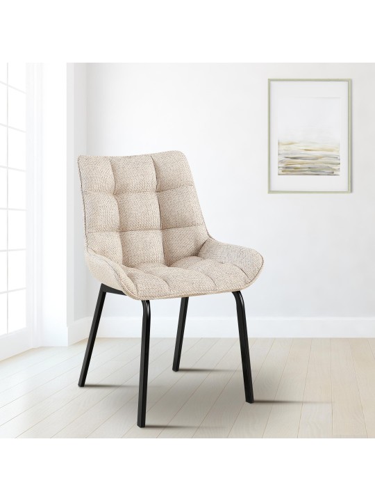 Set 2 scaune Saranda stofa, fildeș Set 2 scaune Saranda stofa, fildeș