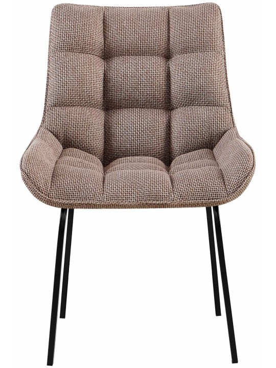 Set 2 scaune Saranda stofa, maro pământiu