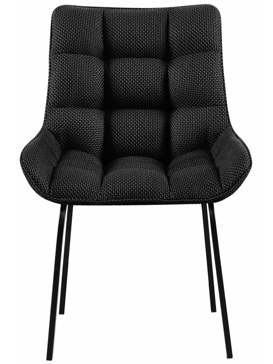 Set 2 scaune Saranda stofa, gri titan