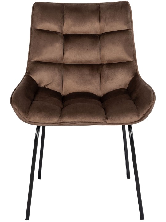 Set 2 scaune Saranda catifea, maro Set 2 scaune Saranda catifea, maro