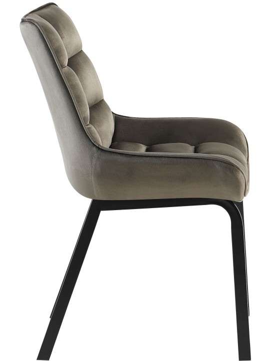 Set 2 scaune Saranda catifea, antracit