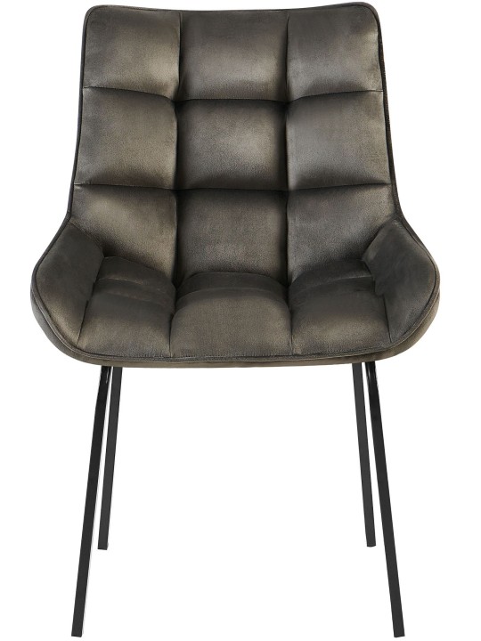 Set 2 scaune Saranda catifea, antracit