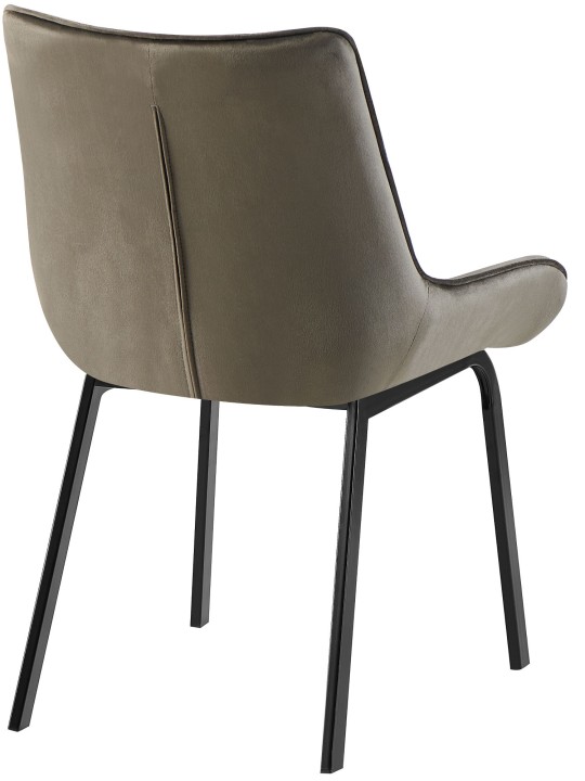 Set 2 scaune Saranda catifea, antracit