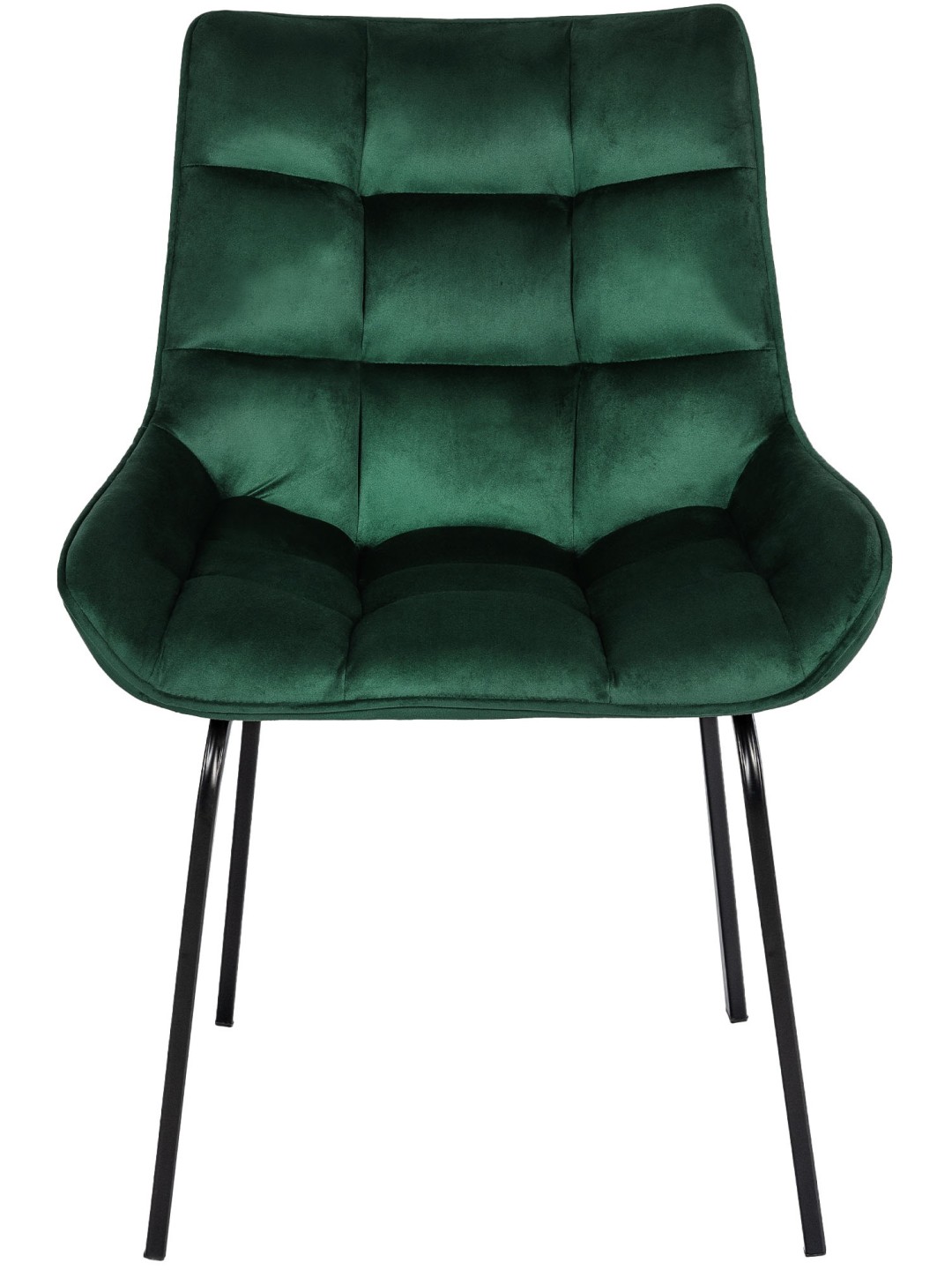 Set 2 scaune Saranda catifea, verde