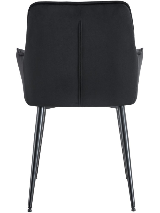 Set 2 scaune de sufragerie din catifea Ferndale, negru Set 2 scaune de sufragerie din catifea Ferndale, negru