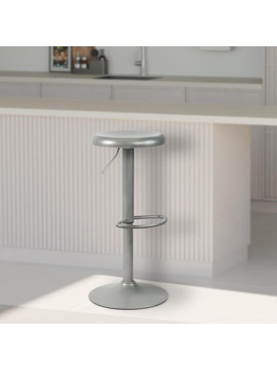 Scaun de bar Williston, argintiu