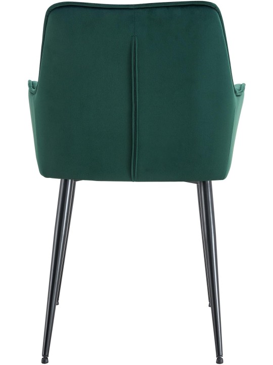 Set 2 scaune de sufragerie din catifea Ferndale, verde închis Set 2 scaune de sufragerie din catifea Ferndale, verde închis