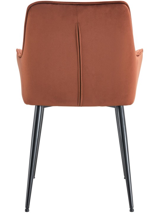 Set 2 scaune de sufragerie din catifea Ferndale, maro