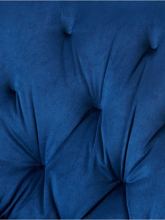 Set 2 scaune de sufragerie Wallace catifea, albastru