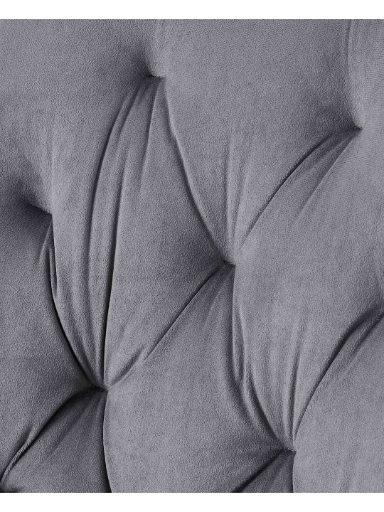 Set 2 scaune de sufragerie Wallace catifea, gri închis Set 2 scaune de sufragerie Wallace catifea, gri închis