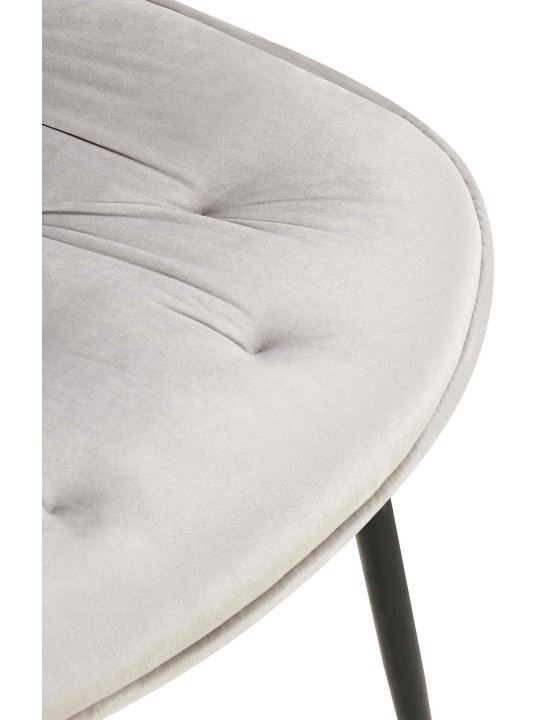 Set 2 scaune de sufragerie Wallace catifea, gri Set 2 scaune de sufragerie Wallace catifea, gri