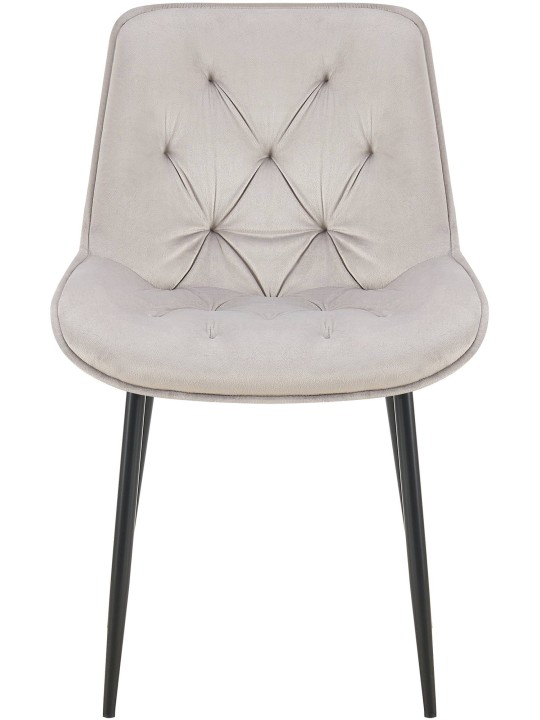 Set 2 scaune de sufragerie Wallace catifea, gri Set 2 scaune de sufragerie Wallace catifea, gri