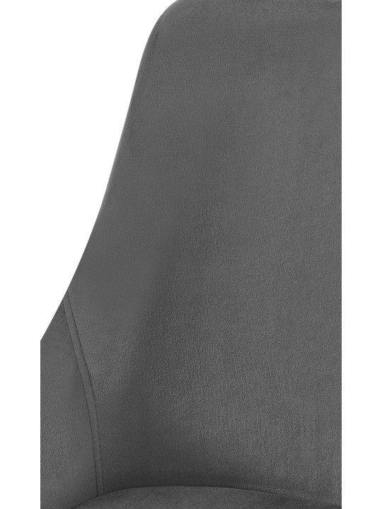 Scaun de sufragerie Elmira catifea auriu, gri închis