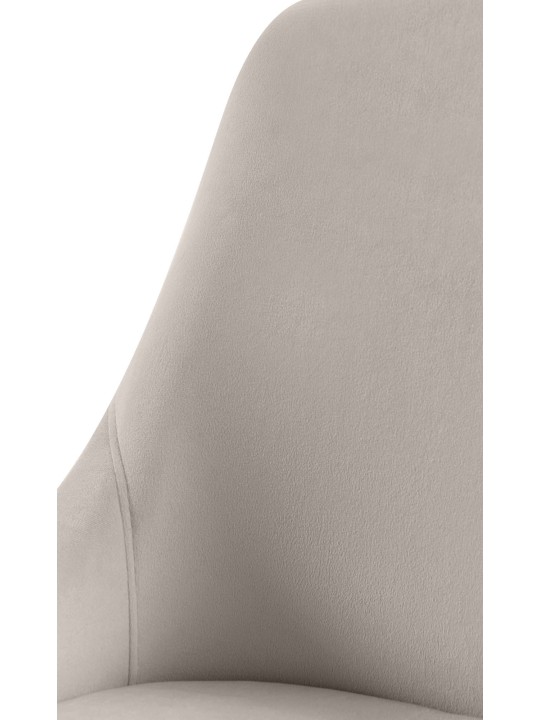 Scaun de sufragerie Elmira catifea auriu, gri