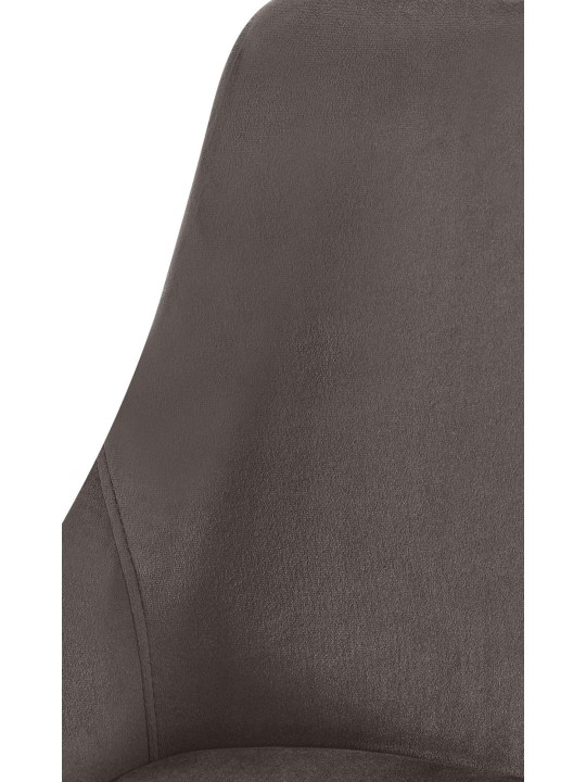 Scaun de sufragerie Elmira catifea auriu, antracit