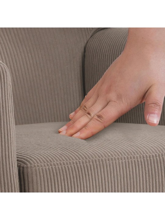 Fotoliu Kioni Cord, maro închis