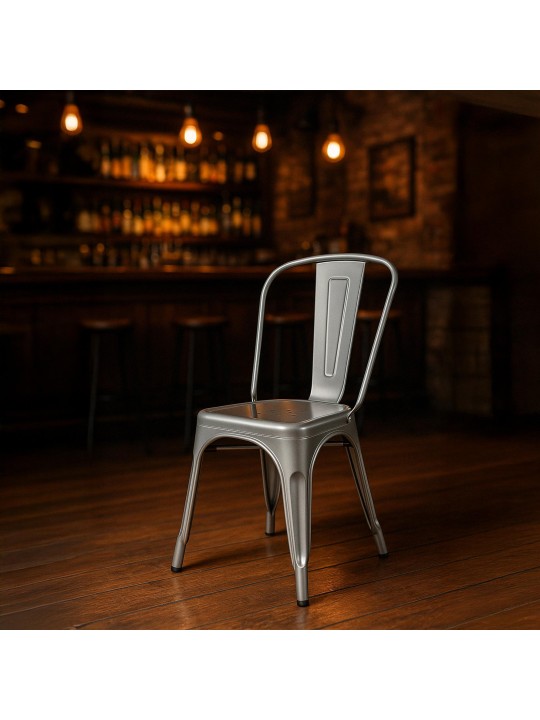 Scaun Benedict, argintiu Scaun Benedict, argintiu