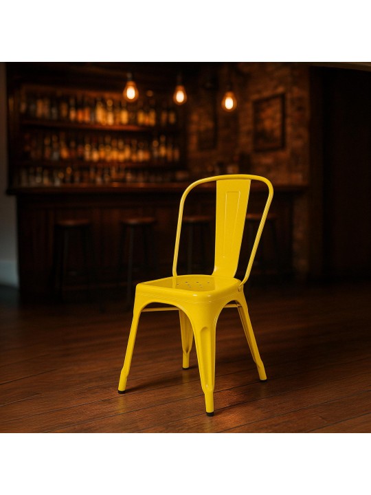 Scaun Benedict, galben