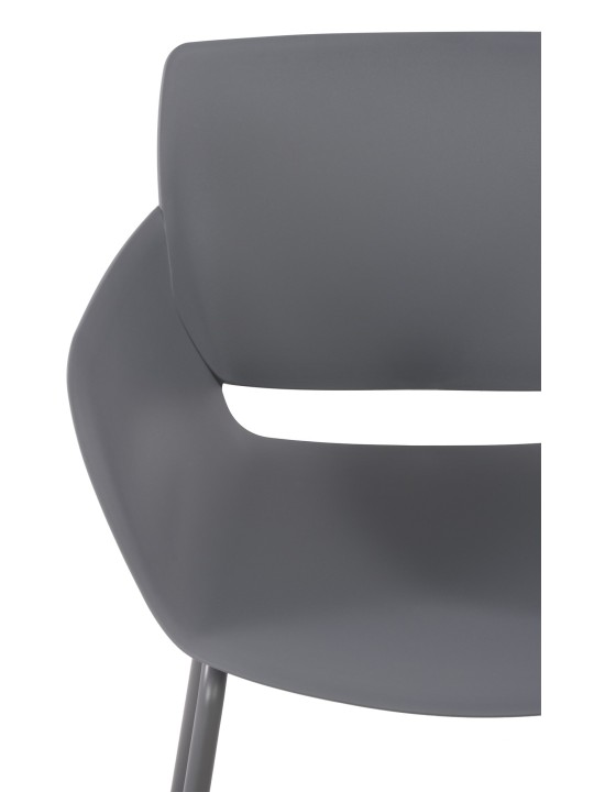 Set 2 scaune Alpena, gri închis