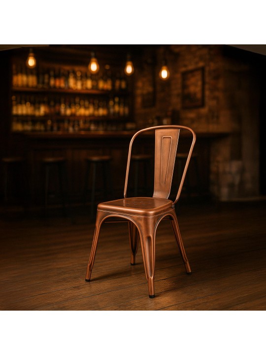 Set de 4 scaune Benedikt, cupru